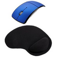 Promotek Wireless Mouse + Wrist Rest Mouse Pad